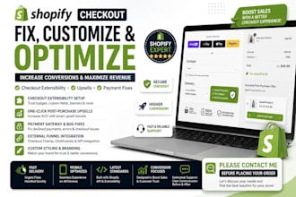customize shopify checkout extensibility, add upsells and fix payment bugs