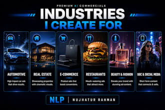 create cinematic ai commercials, brand videos and product ads