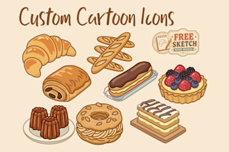 design custom cartoon icons