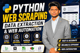 build python scrapers for data extraction, automation, and lead generation