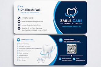 design professional and modern business card