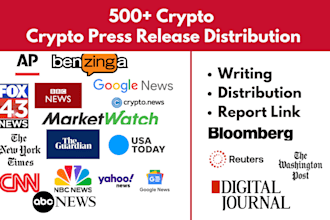 distribute crypto press release, blockchain press release to top crypto sites