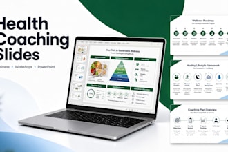 create health coaching presentation, wellness workshop powerpoint