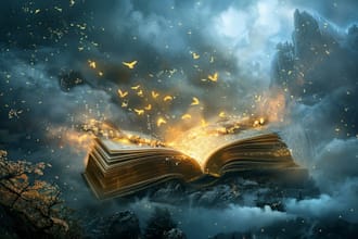 do fantasy book cover design, thriller book cover