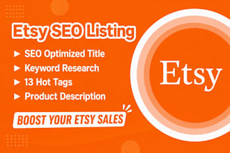 etsy SEO, optimize etsy listings keyword research, titles, tags and shop audit