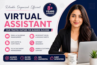 be your virtual assistant for business and admin support