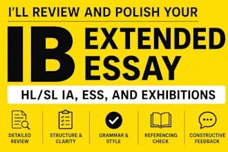 review and polish your ib extended essay, ia, toms and  exhibition