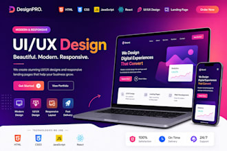 build a responsive landing page in react