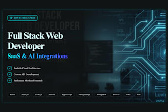 be your full stack web developer for modern apps and ai integrations