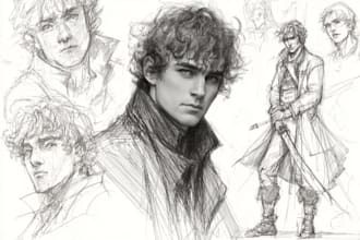 sketch any character in any way