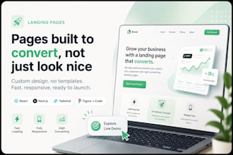 build a modern startup landing page that converts visitors into customers