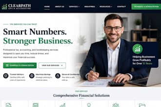 build wix cpa website tax accountant bookkeeping website