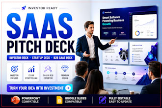 design saas pitch deck investor deck startup pitch deck presentation
