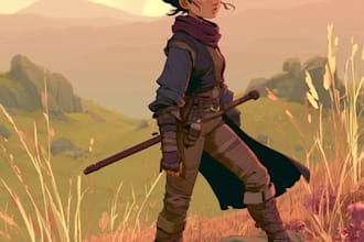draw dnd character or dnd character design