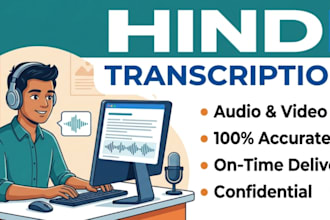 do accurate hindi audio and video transcription