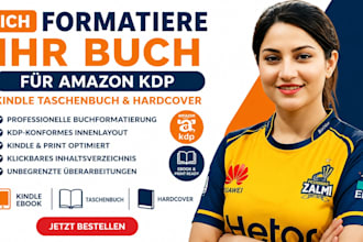 formatiere ihr buch für amazon KDP kindle taschenbuch und hardcover