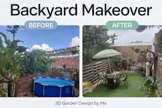 design your garden and outdoor space in realistic 3d