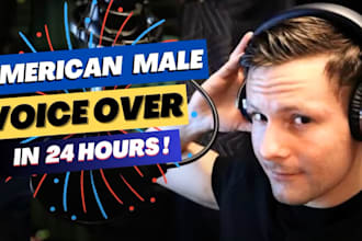 be your professional male voice over artist