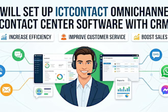 set up ictcontact omnichannel contact center software with CRM
