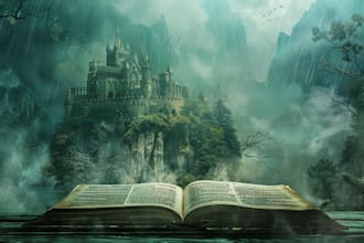 do fantasy book cover design, thriller book cover