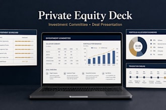 design private equity presentation, investment committee and deal deck