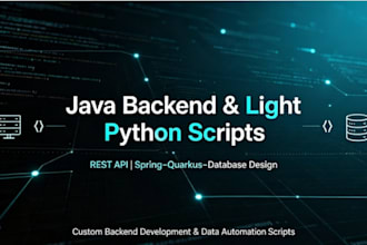 build java backend and light python scripts