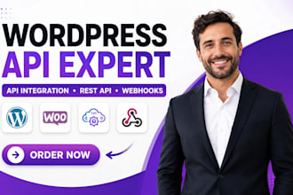 integrate wordpress API, rest API, woocommerce API, PHP and webhook integration