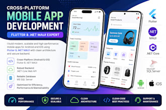 develop flutter and dotnet maui mobile apps
