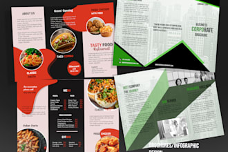 create modern promotional brochure graphic design