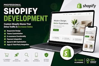 build a custom shopify website or shopify web application