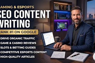 seo igaming esports content writting for your business