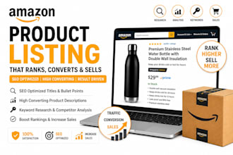 create and optimize amazon product listings and flat files