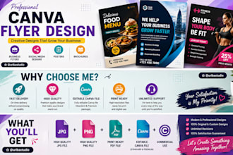 design professional canva flyers