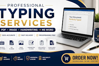 type pdf, image and handwritten to word accurately
