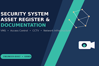 create professional security system asset register and documentation