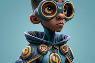 create cartoon avatar and superhero character of yourself