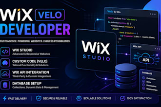 wix velo developer wix studio custom code wix API integration database setup