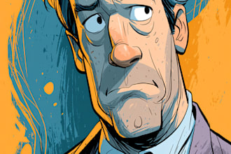 do a political cartoon art
