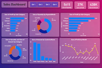 create professional power bi dashboards and reports
