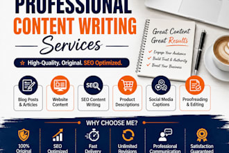 write SEO blog posts, articles, and web content that ranks