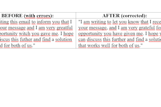 proofread and edit your english essay, CV, or short text