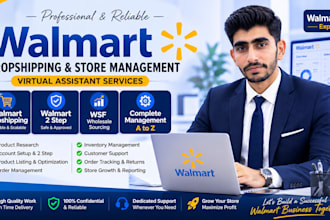 be your walmart 2 step dropshipping VA and wfs
