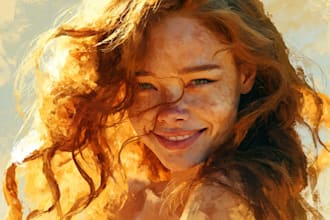 oil painting portrait and illustrations