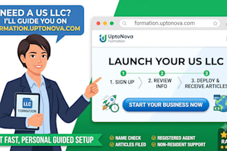 help USA company formation with uptonova formation service