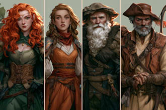 dnd character art and dnd character art