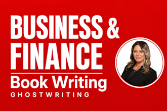 ghostwrite your business, finance, or entrepreneurship book
