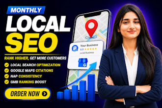 monthly local SEO, gmb ranking and google maps citations