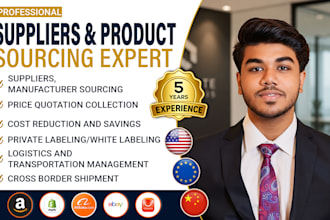 deliver professional product sourcing for amazon fba and ecommerce