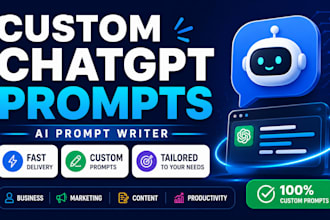 write custom ai prompts for chatgpt