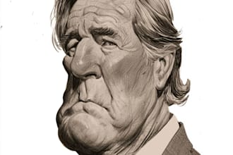 make you political funny cartoon portrait